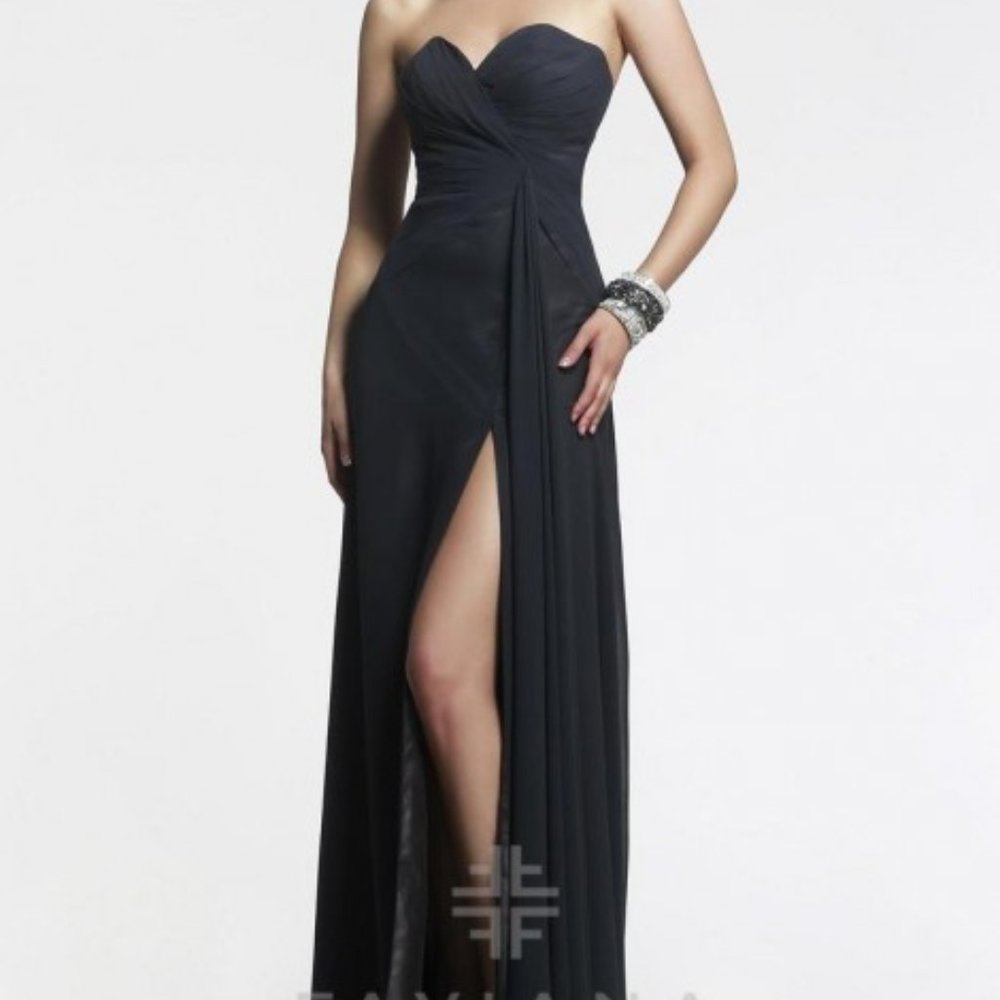 Faviana Couture 6428 Chiffon Strapless Sweetheart Evening Dress